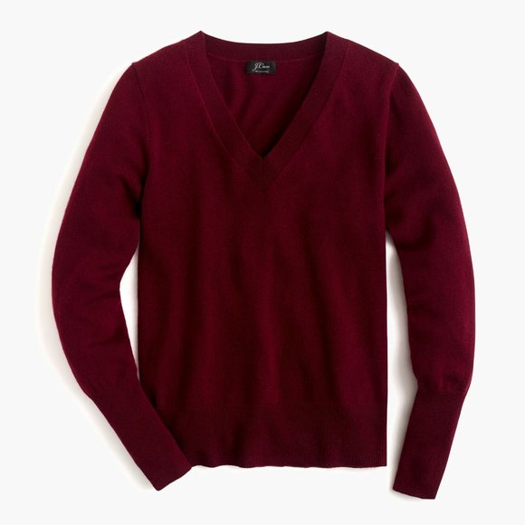 J. Crew 100% cashmere v-neck sweater XXS - Picture 3 of 14
